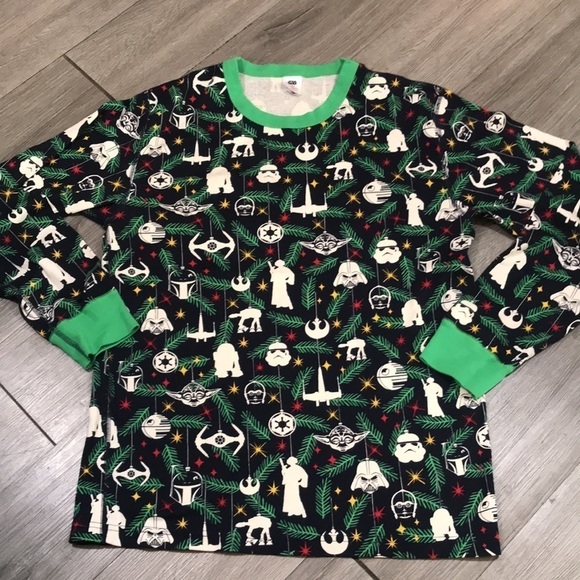 Hanna Andersson Star Wars Stretch Knit & Flannel Pajamas Unisex size L - Picture 5 of 12